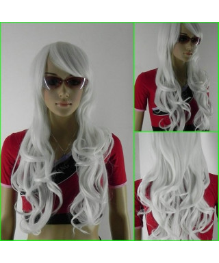Parrucca bianca riccia