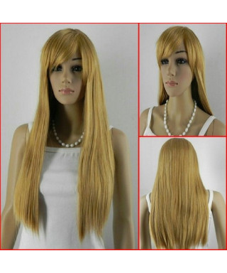 Parrucca bionda liscia