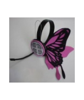 Butterfly Headphone vers. rosa